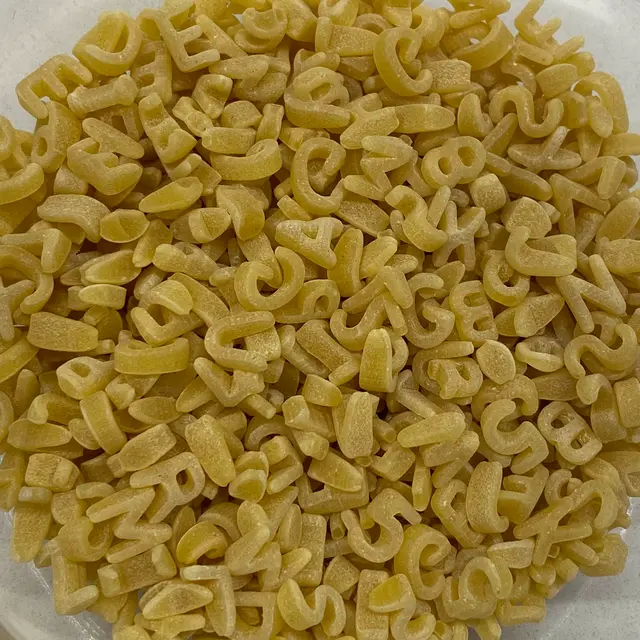 A close up shot of Alphabet on a white kitchen counter