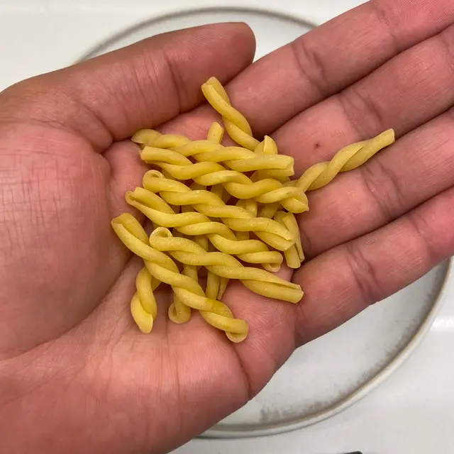 Gemelli in a hand