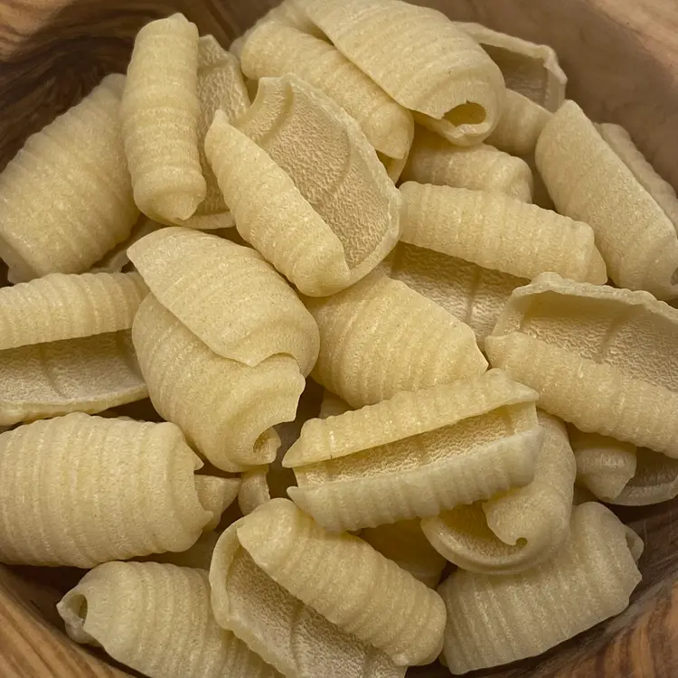 A close up shot of Barilotti in a round wooden bowl